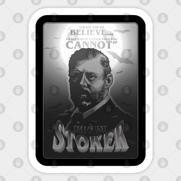 Bram Stoker Sticker by HEJK81